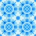 Seamless fractal based tile with a flower or mandala design