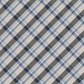 Seamless french blue yellow farmhouse style gingham texture. Woven linen check cloth pattern background. Tartan plaid