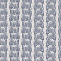 Seamless French country kitchen stripe fabric pattern print. Blue white vertical striped background. Batik dye provence