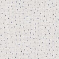 Seamless french farmhouse dotty linen pattern. Provence blue white woven texture. Shabby chic style decorative circle