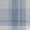 Seamless french farmhouse woven linen abstract texture. Ecru flax blue hemp fiber. Natural pattern background. Organic