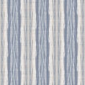 Seamless french farmhouse woven linen stripe texture. Ecru flax blue hemp fiber. Natural pattern background. Organic Royalty Free Stock Photo