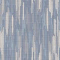 Seamless french farmhouse woven linen stripe texture. Ecru flax blue hemp fiber. Natural pattern background. Organic Royalty Free Stock Photo