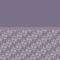 Seamless frolal lace border pattern