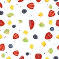 Seamless fruit, Dessert pattern design