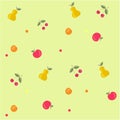 Seamless fruity pattern