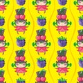 Seamless Fruity patterns series