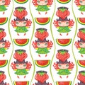 Seamless Fruity patterns series