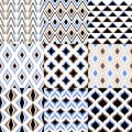 Seamless fun geometric mesh pattern