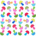 Seamless fungus pattern