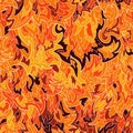Seamless fur or flame pattern background