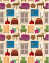 Seamless furniture pattern