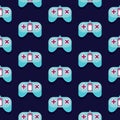 Seamless Gamepad Pattern Vector