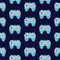 Seamless Gamepad Pattern Vector