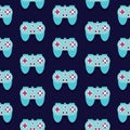 Seamless Gamepad Pattern Vector