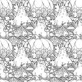 Seamless garden pattern