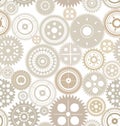 Seamless gear background Royalty Free Stock Photo