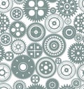 Seamless gear background Royalty Free Stock Photo