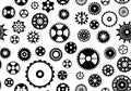 Seamless Gear Background Royalty Free Stock Photo