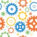 Seamless gear vector Royalty Free Stock Photo