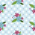 Seamless gentle floral pattern