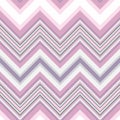 Seamless pattern with diagonal colorful zigzag stripes