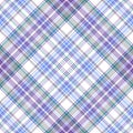 Seamless gentle tartan diagonal pattern