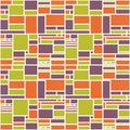 Seamless Geometric Abstract Colorful Pattern