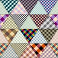 Geometric abstract pattern. Intersection patchwork plaid style Royalty Free Stock Photo