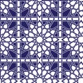 Seamless Geometric Arabic Style Pattern