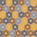 Seamless geometric background. Arabic pattern. Royalty Free Stock Photo