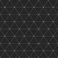 Seamless geometric background with dotted triangles.