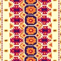 Seamless geometric background. Vintage carpet. Handmade.