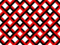 Seamless Geometric Black and Red Pattern