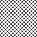Seamless geometric black and white octagon tile pattern background.