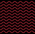 Seamless Geometric Black White Red Brown Wave Lines Background Vector Pattern