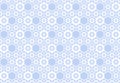 Seamless Geometric Blue Hexagons Pattern. Honeycomb Structure