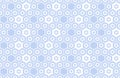 Seamless Geometric Blue Hexagons Pattern. Honeycomb Structure