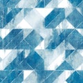 Seamless blue ink pen crosshatch blueprint pattern