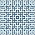 Seamless geometric blue traingle pattern in classic style. Repeating linear texture for wallpaper, packaging. Royalty Free Stock Photo
