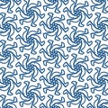Seamless geometric blue traingle pattern in classic style. Repeating linear texture for wallpaper, packaging. Royalty Free Stock Photo