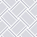 Seamless Geometric Braided Light Gray Pattern. Striped Lines Texture