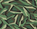 seamless geometric camouflage texture pattern vector. Usable for Jacket Pants Shirt and Shorts. Army textile fabric print. Royalty Free Stock Photo