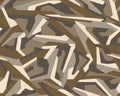 seamless geometric camouflage texture pattern vector. Usable for Jacket Pants Shirt and Shorts. Royalty Free Stock Photo