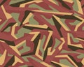 seamless geometric camouflage texture pattern vector. Usable for Jacket Pants Shirt and Shorts. Red army textile fabric print. Royalty Free Stock Photo