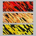 Seamless geometric chaotic diagonal stripe pattern banner template Royalty Free Stock Photo