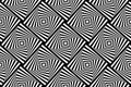 Seamless Geometric Checked Op Art Pattern. Striped Lines Texture Royalty Free Stock Photo