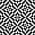 Seamless geometric checked op art pattern Royalty Free Stock Photo