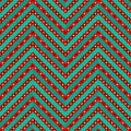 Seamless geometric colorful zigzag pattern Royalty Free Stock Photo