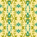 Seamless geometric composite pattern of multiple complex shapes Royalty Free Stock Photo